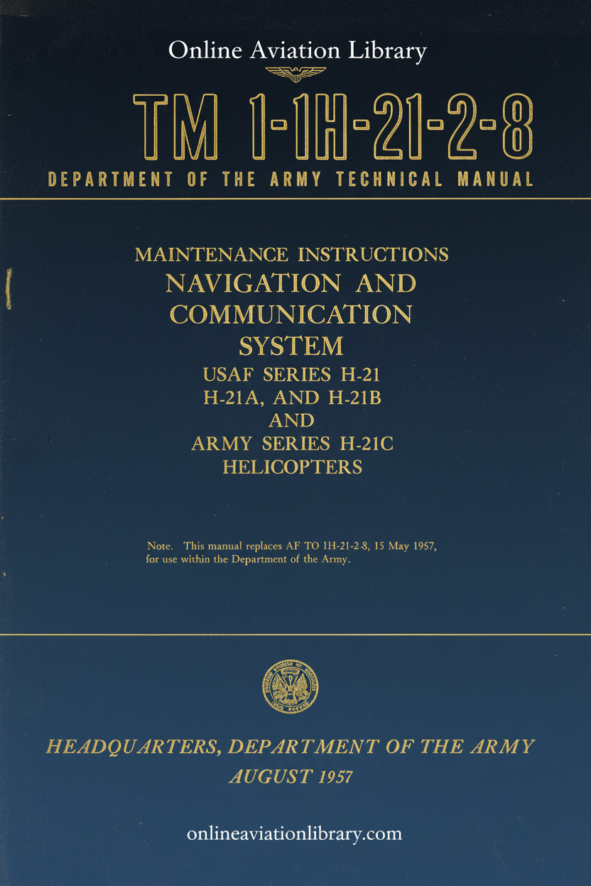 H-21 Navigation and Communication System Maintenance Instructions Cover Page
