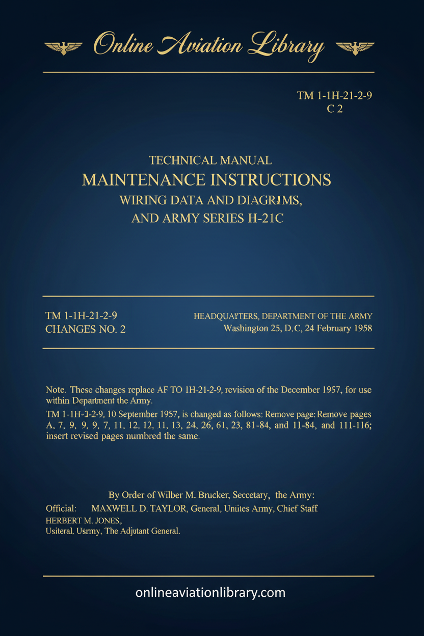 H-21 Wiring Data and Diagrams Technical Manual Cover Page - Revised