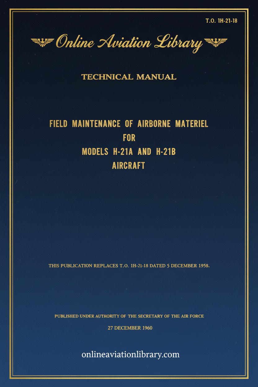 H-21A and H-21B Field Maintenance Manual Cover Page