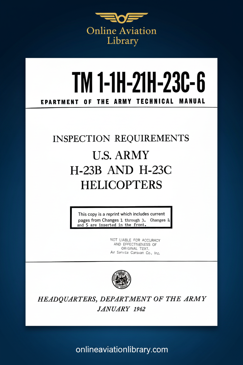 H-23B and H-23C Inspection Requirements Standard Cover Page