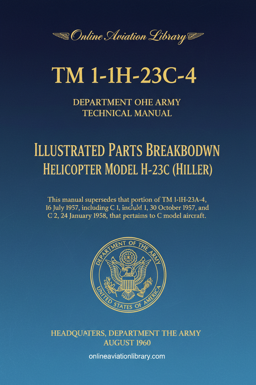 H-23C Illustrated Parts Breakdown Cover Page