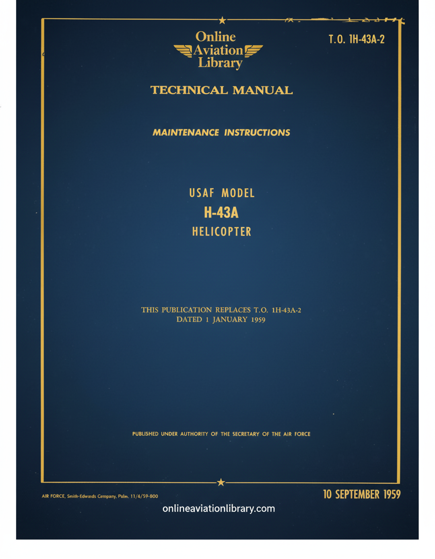 H-43A Maintenance Instructions Cover Page