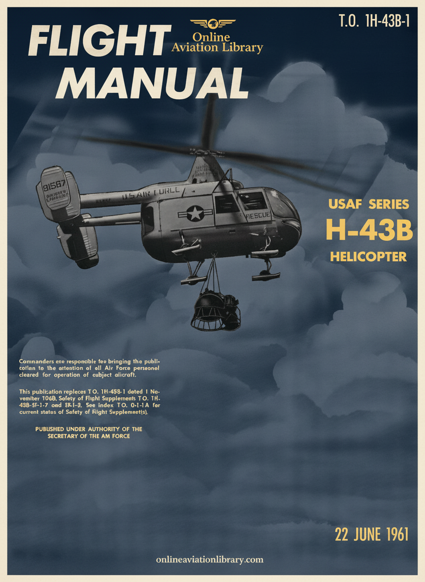 H-43B Flight Manual Cover Page