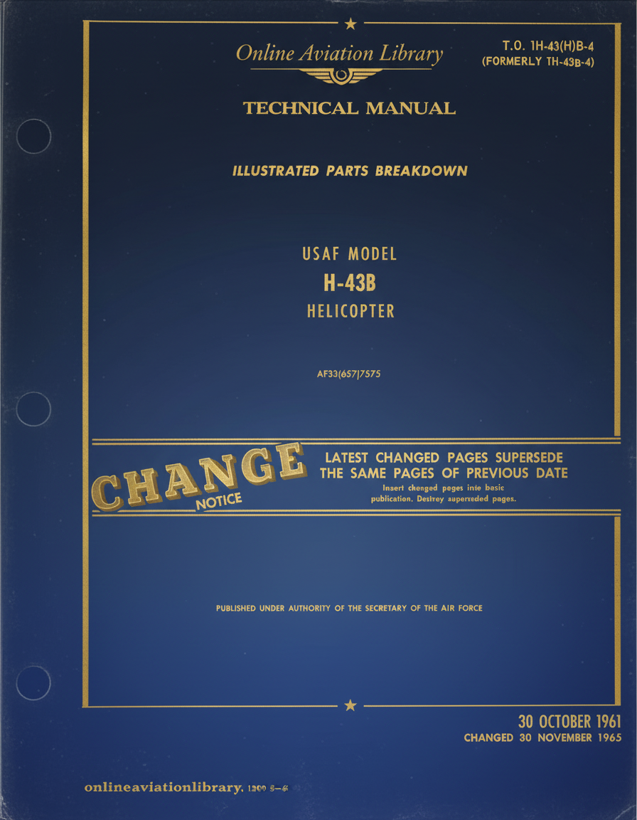 H-43B Illustrated Parts Breakdown Cover Page