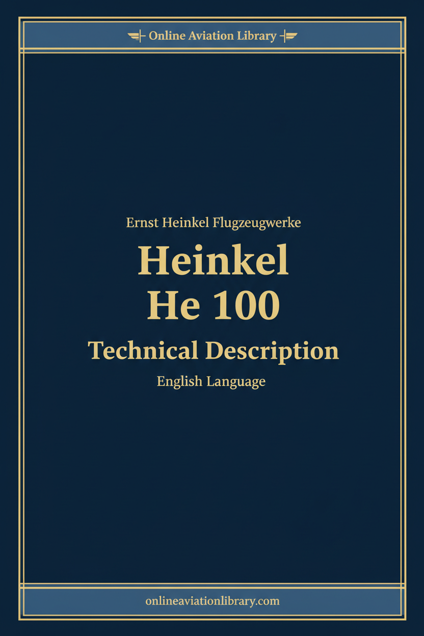 He 100 — Technical Description English — OAL Cover