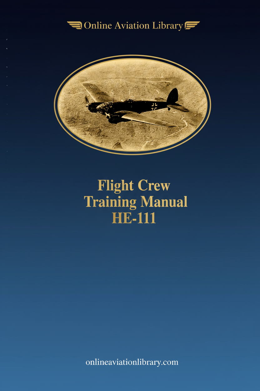 HE-111 Flight Crew Training Manual Cover Page