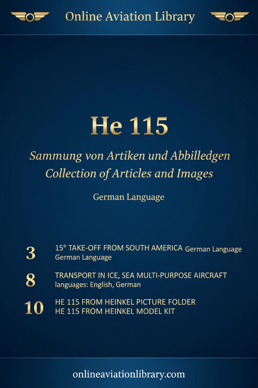 He 115 Articles Cover