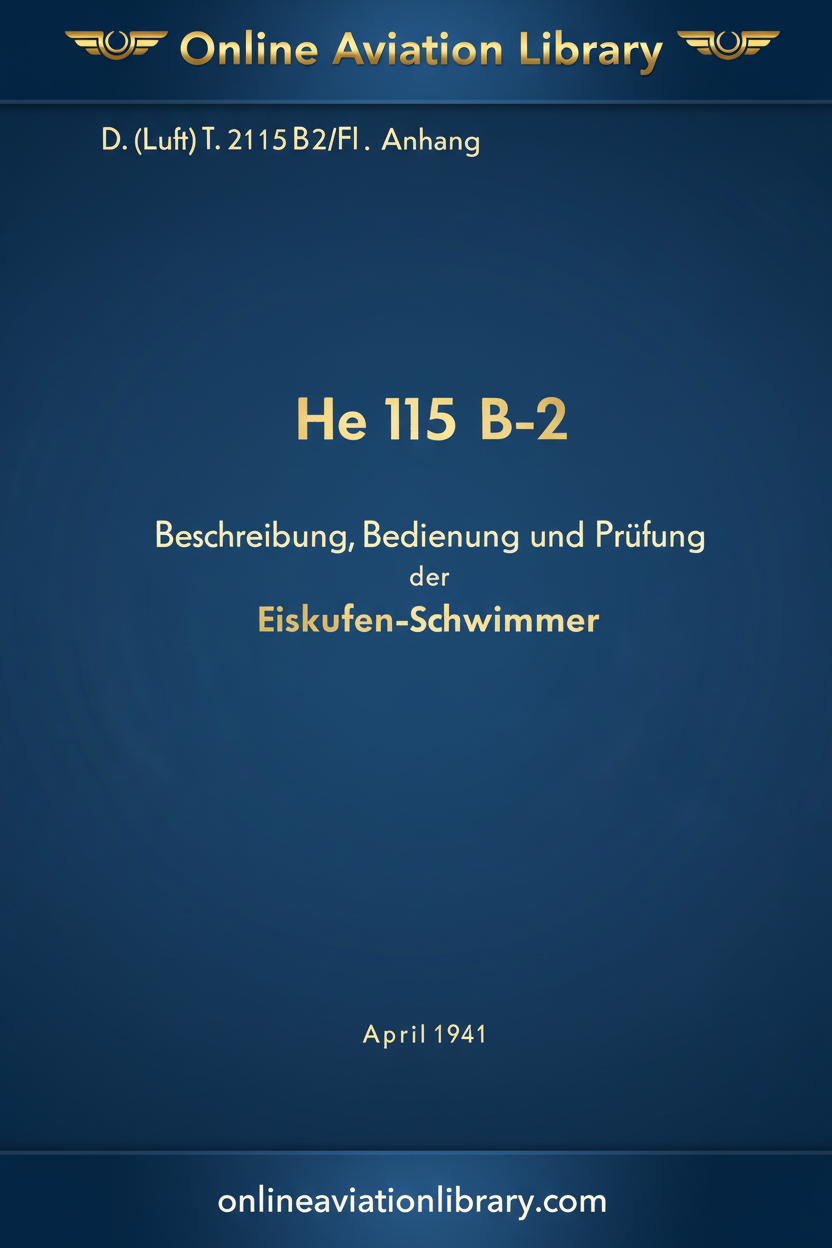 He 115 B-2 Eiskufen-Schwimmer Cover
