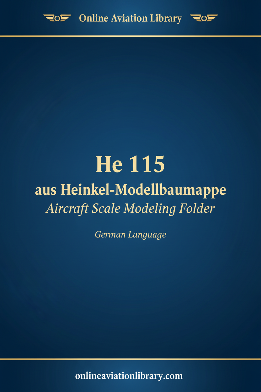 He 115 Modellbaumappe Cover