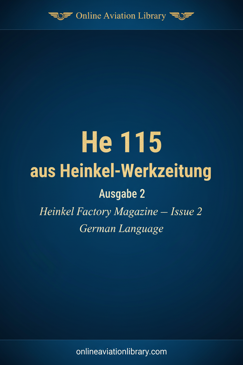 He 115 Werkzeitung Cover
