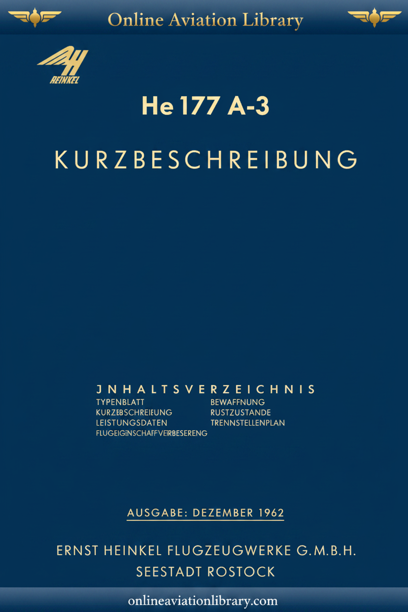 He 177 A-3 Kurzbeschreibung Cover