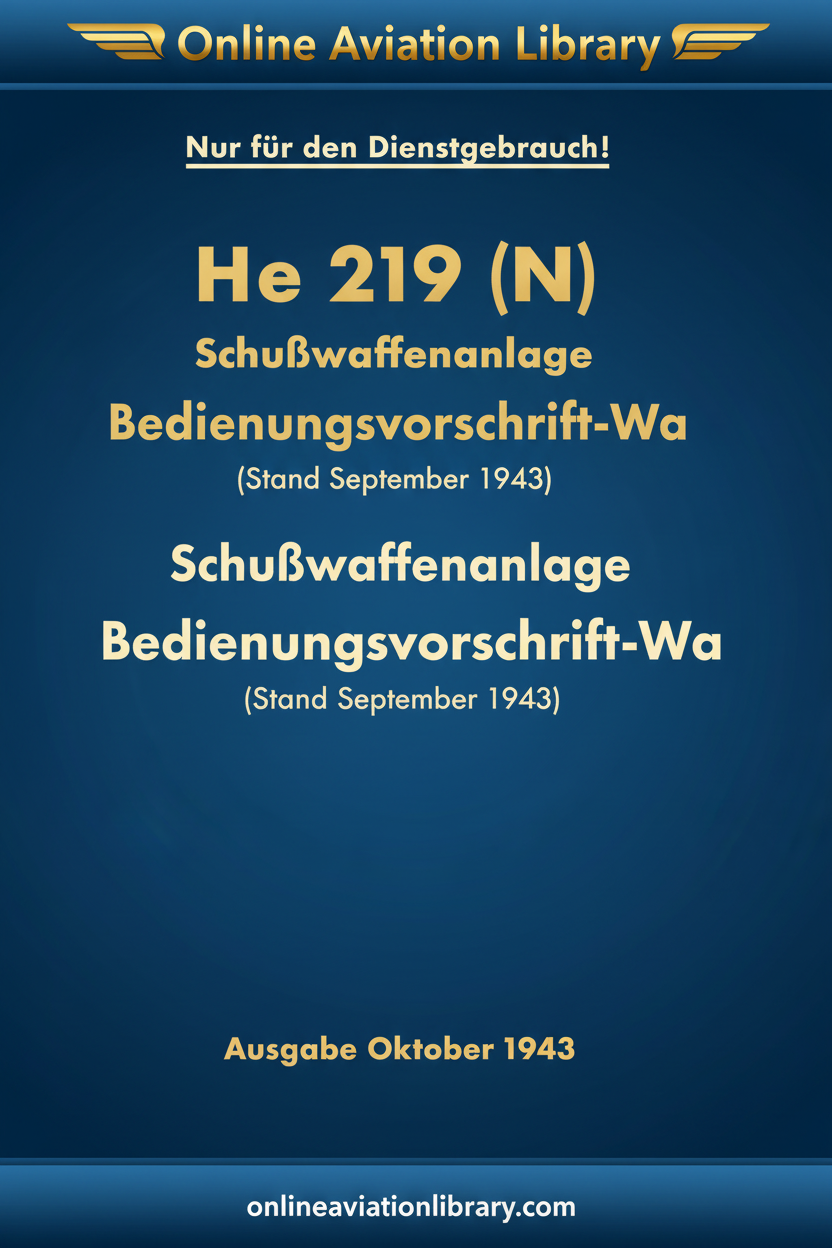 He 219 N Bedienungsvorschrift-Wa Cover 2