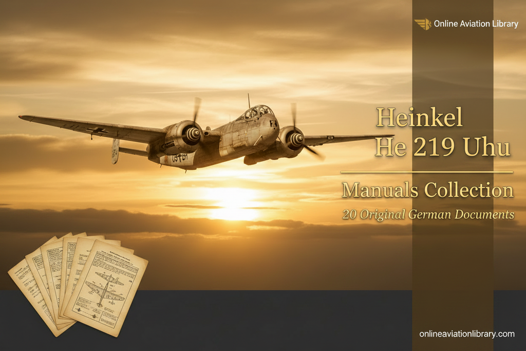 He 219 Uhu Promotional Banner with text