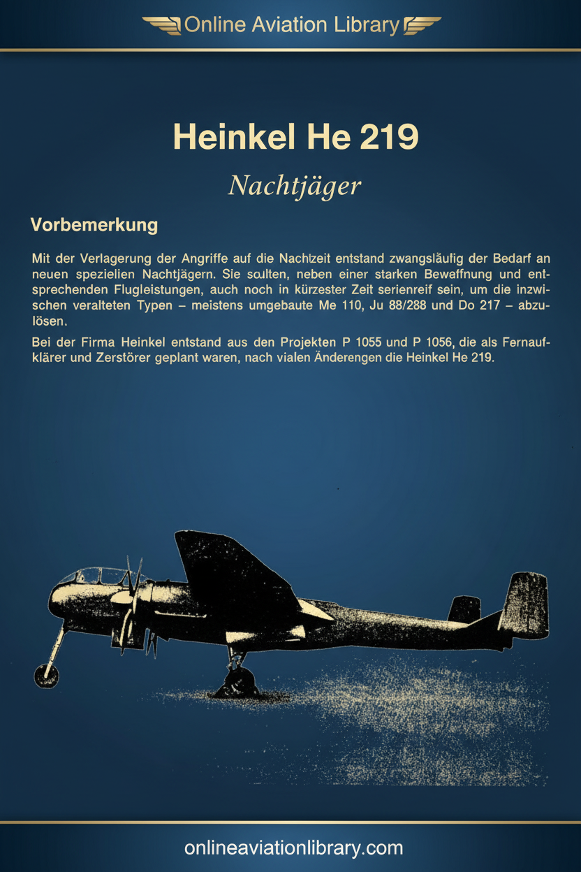 He 219 Vorbemerkung Cover