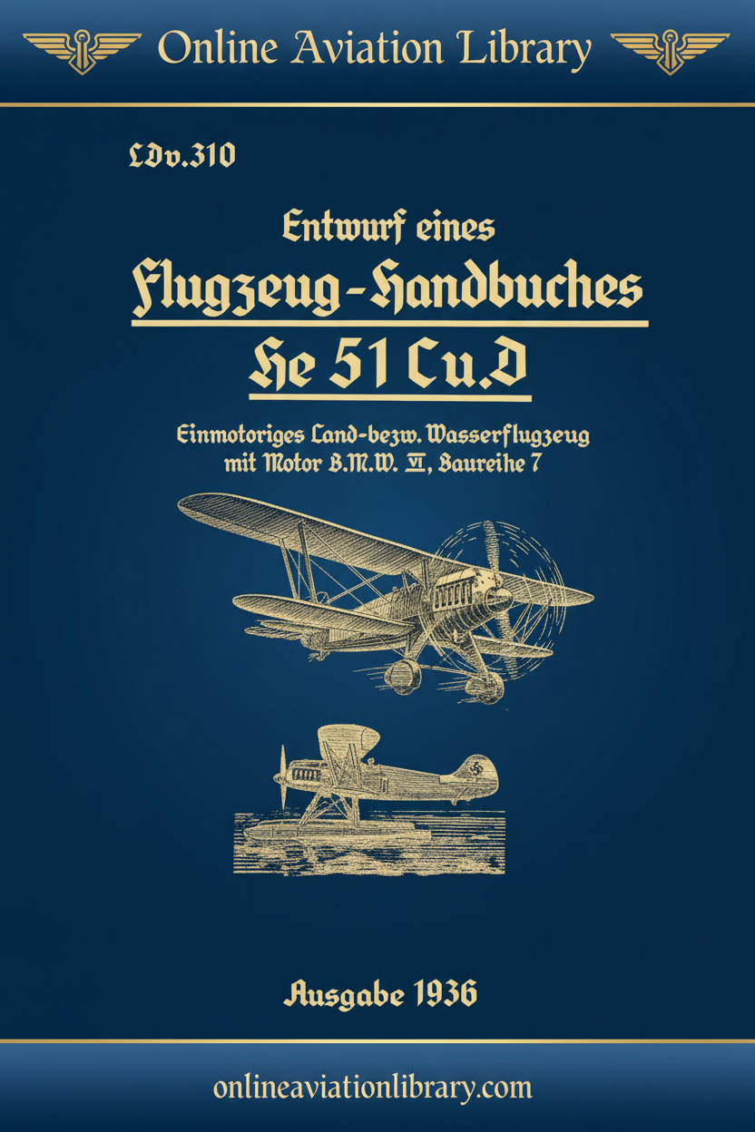He 51 Flugzeug-Handbuch Cover