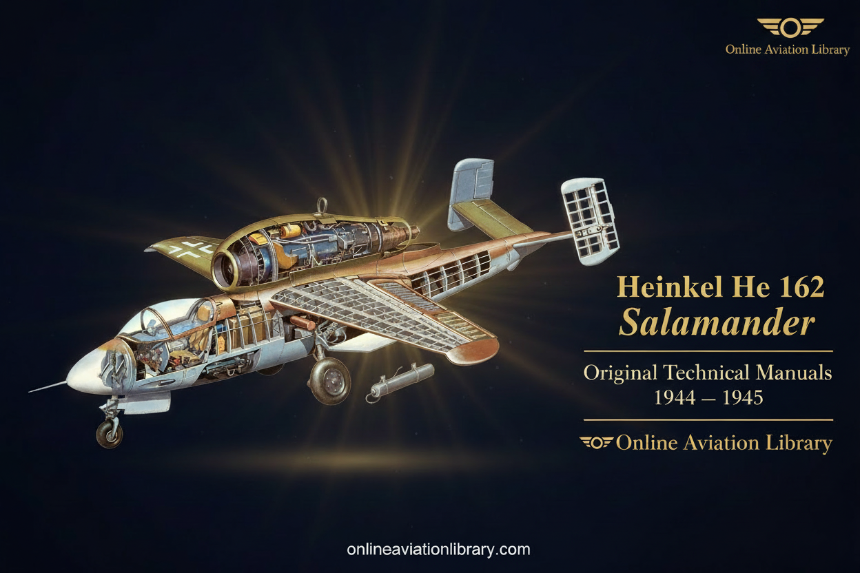 Heinkel He 162 Salamander Manuals Collection Banner