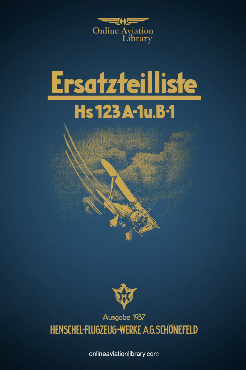 Henschel Hs 123 Standard Cover Page