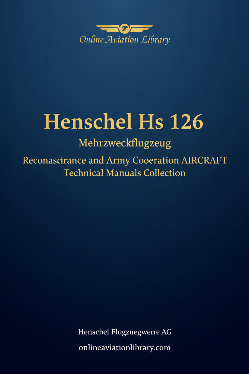 Henschel Hs 126 Standard Cover Page - Corrected