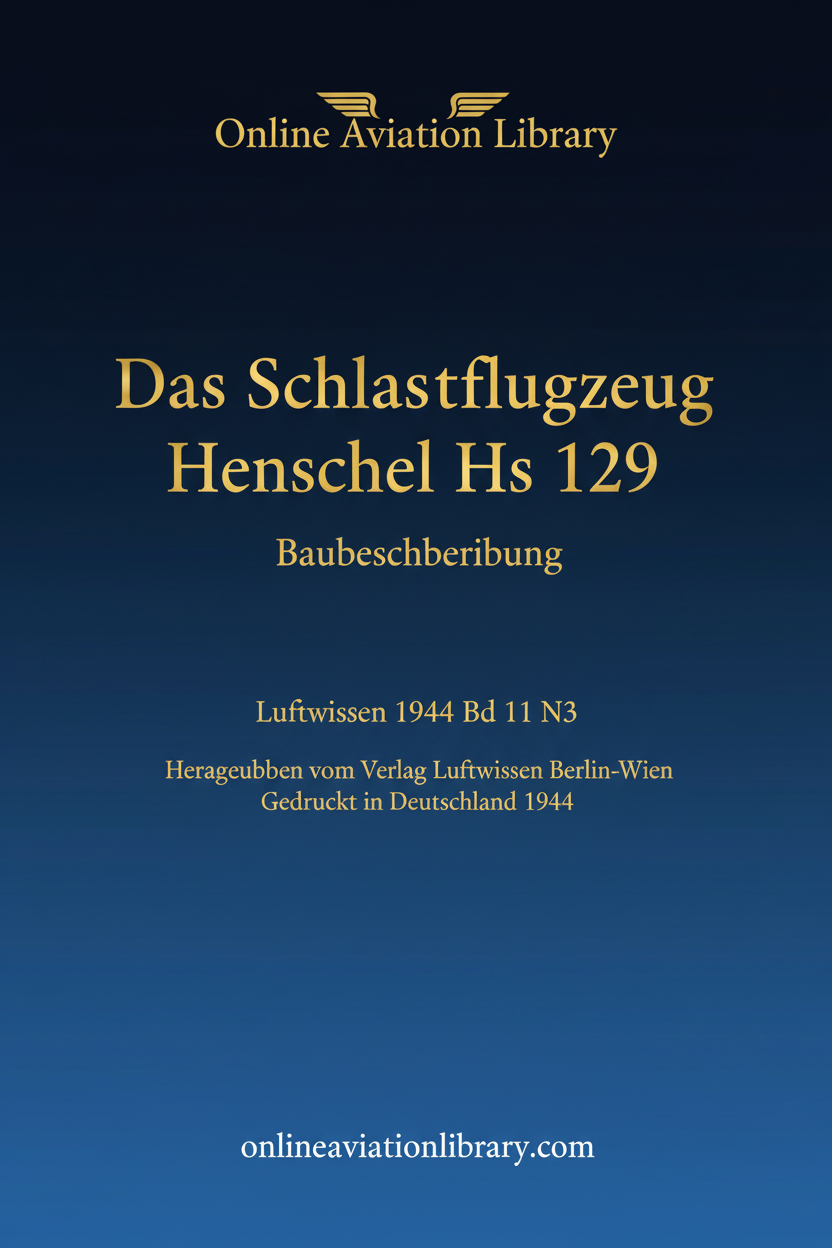 Henschel Hs 129 Standard Cover Page
