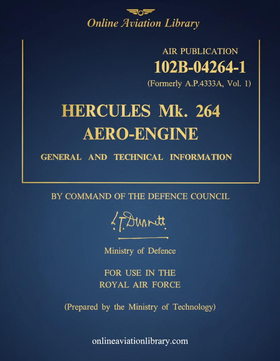 Hercules Mk. 264 Aero-Engine Manual Cover
