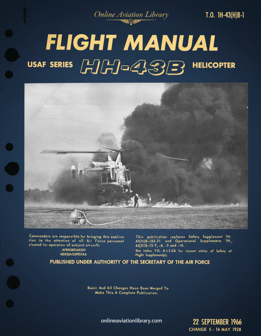 HH-43B Flight Manual Cover Page