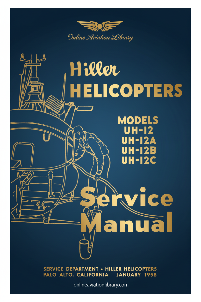 Hiller UH-12 Series Service Manual Cover Page