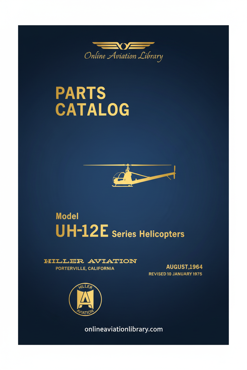 Hiller UH-12E Parts Catalog Cover Page