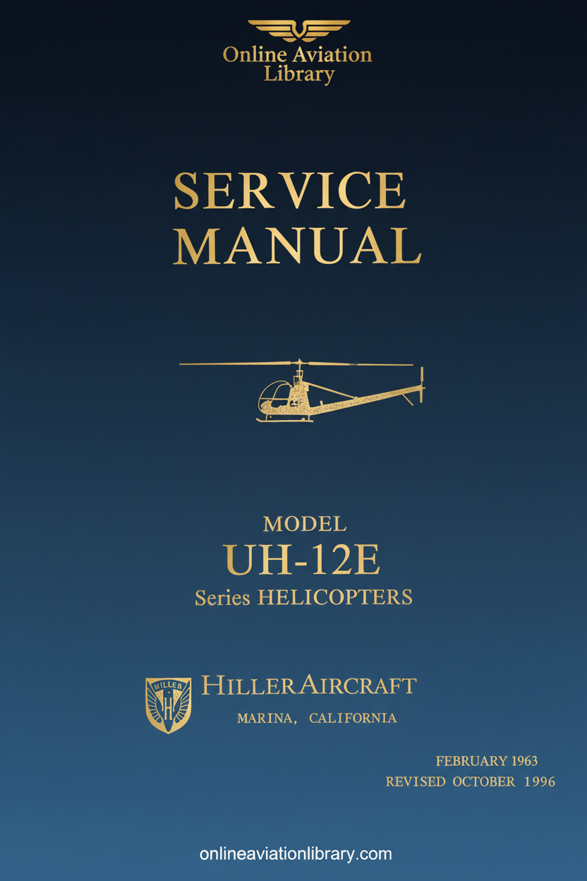 Hiller UH-12E Service Manual Cover Page