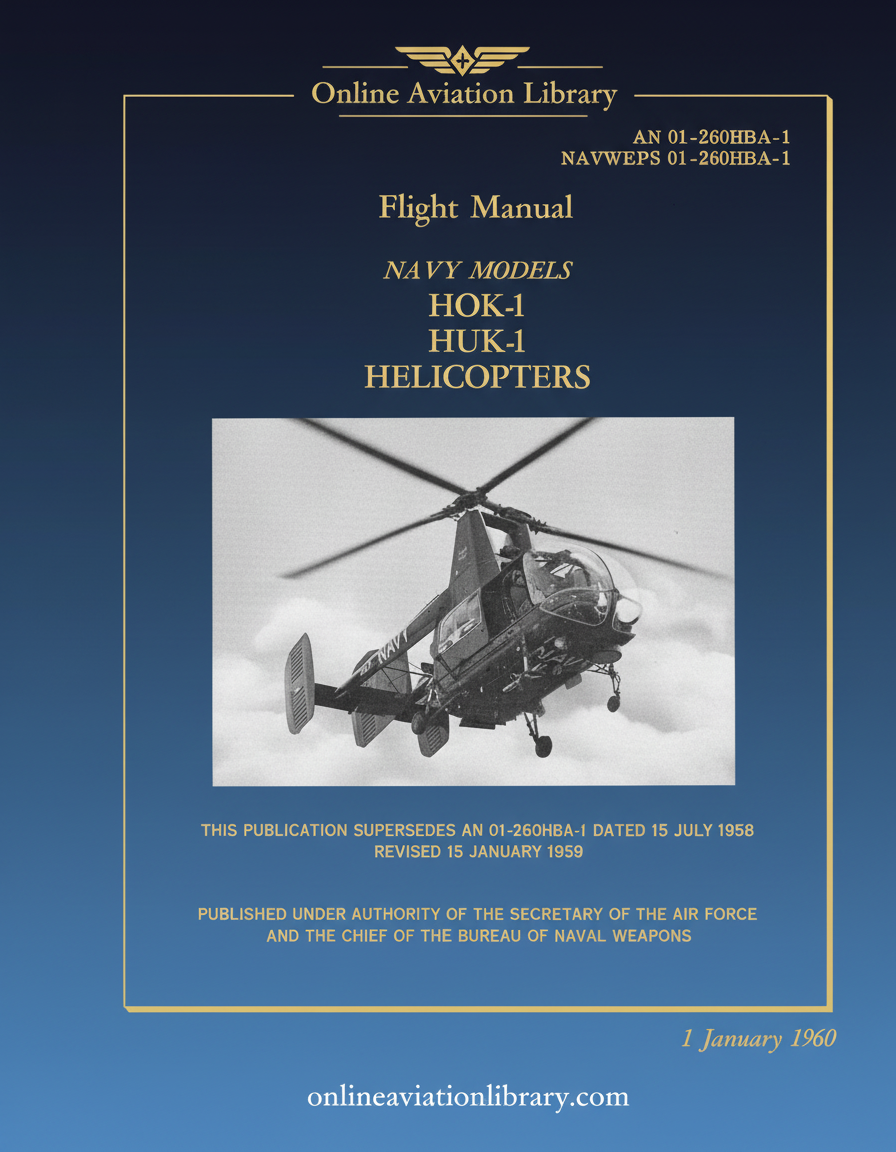HOK-1/HUK-1 Flight Manual Cover Page