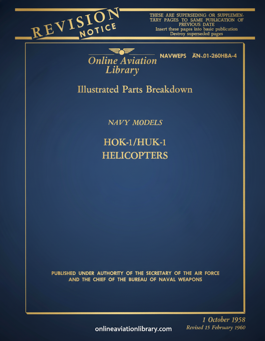 HOK-1/HUK-1 Illustrated Parts Breakdown Cover Page