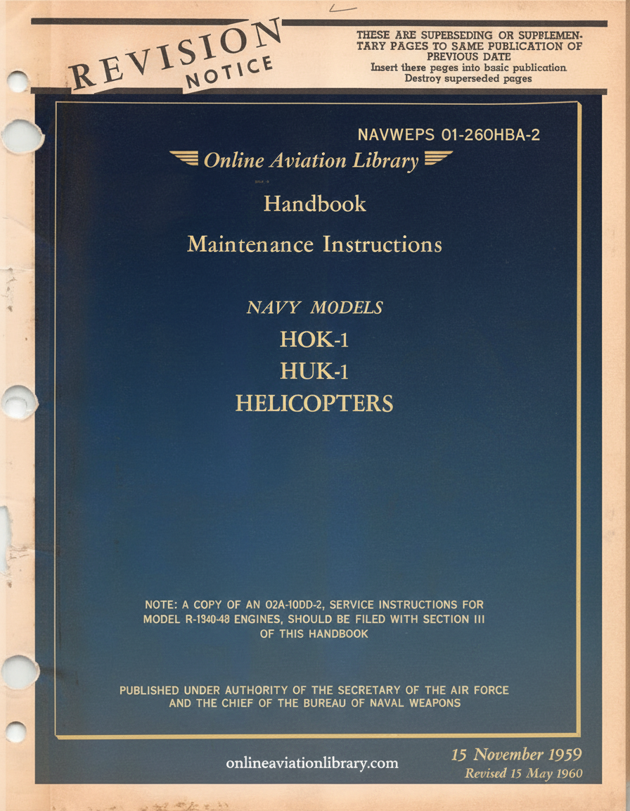 HOK-1/HUK-1 Maintenance Instructions Cover Page