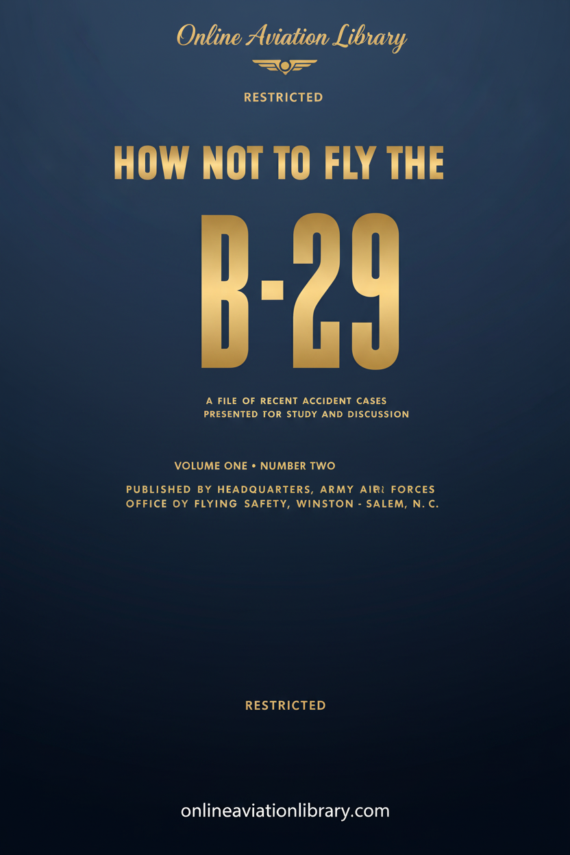 How Not to Fly the B-29 Cover Page - Redesigned