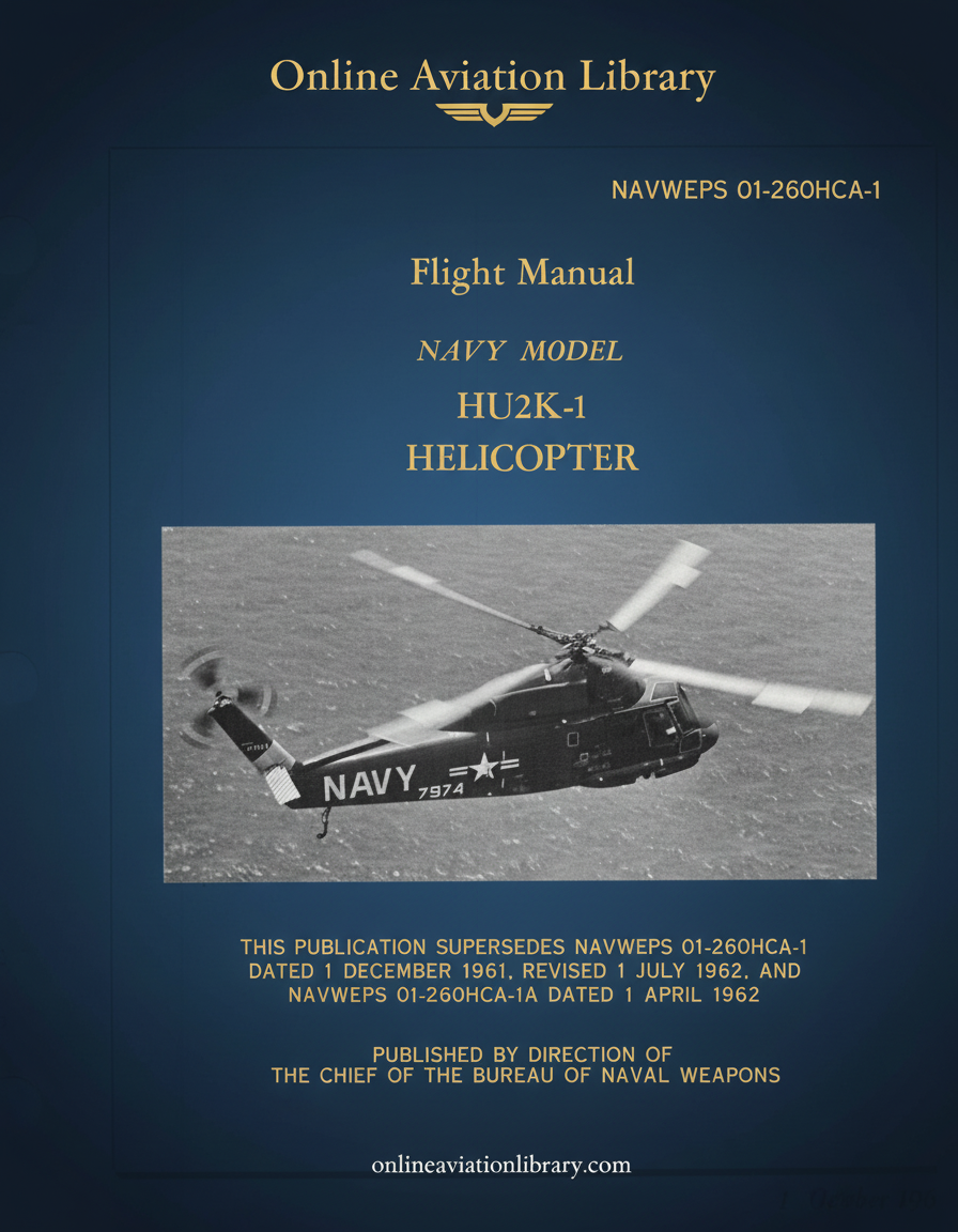HU2K-1 Flight Manual Cover Page