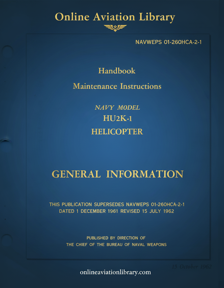 HU2K-1 General Information Handbook Cover Page