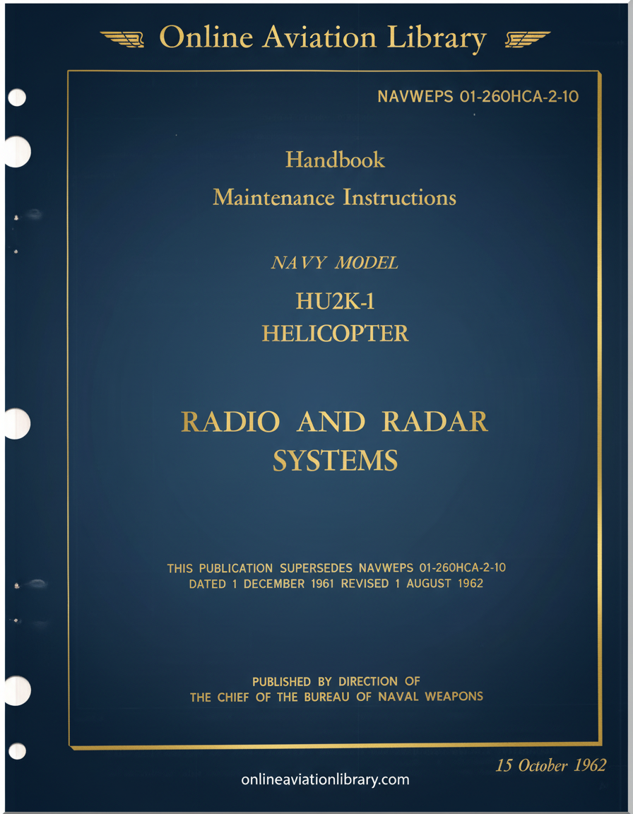HU2K-1 Radio and Radar Systems Handbook Cover Page