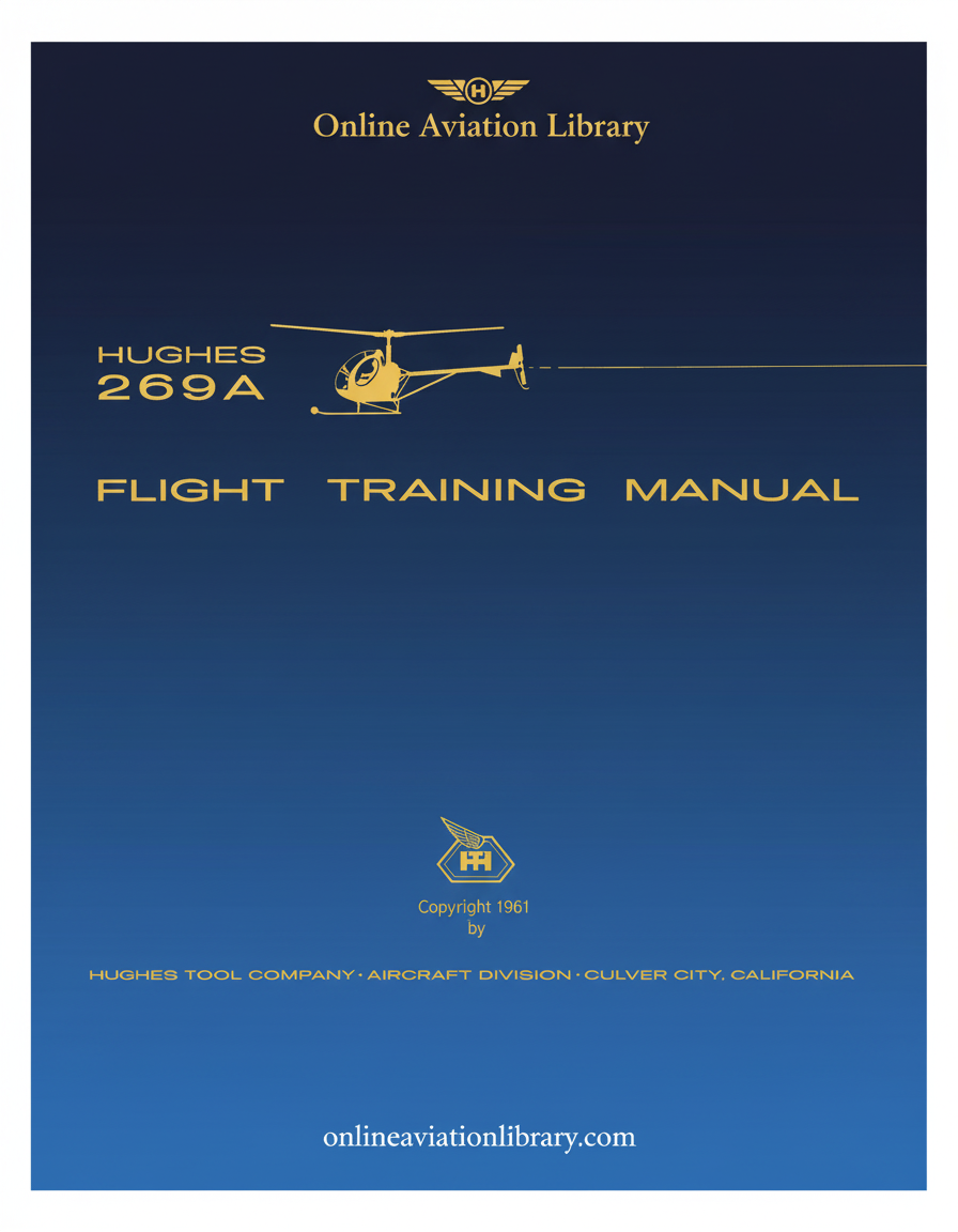Hughes 269A Flight Training Manual Cover Page