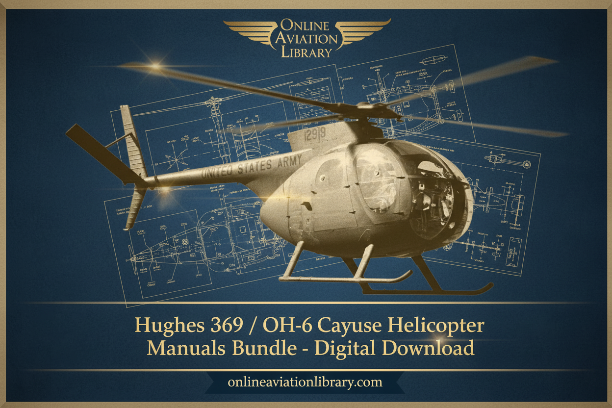 Hughes 369 / OH-6 Cayuse Helicopter Manuals Bundle Pinterest Pin