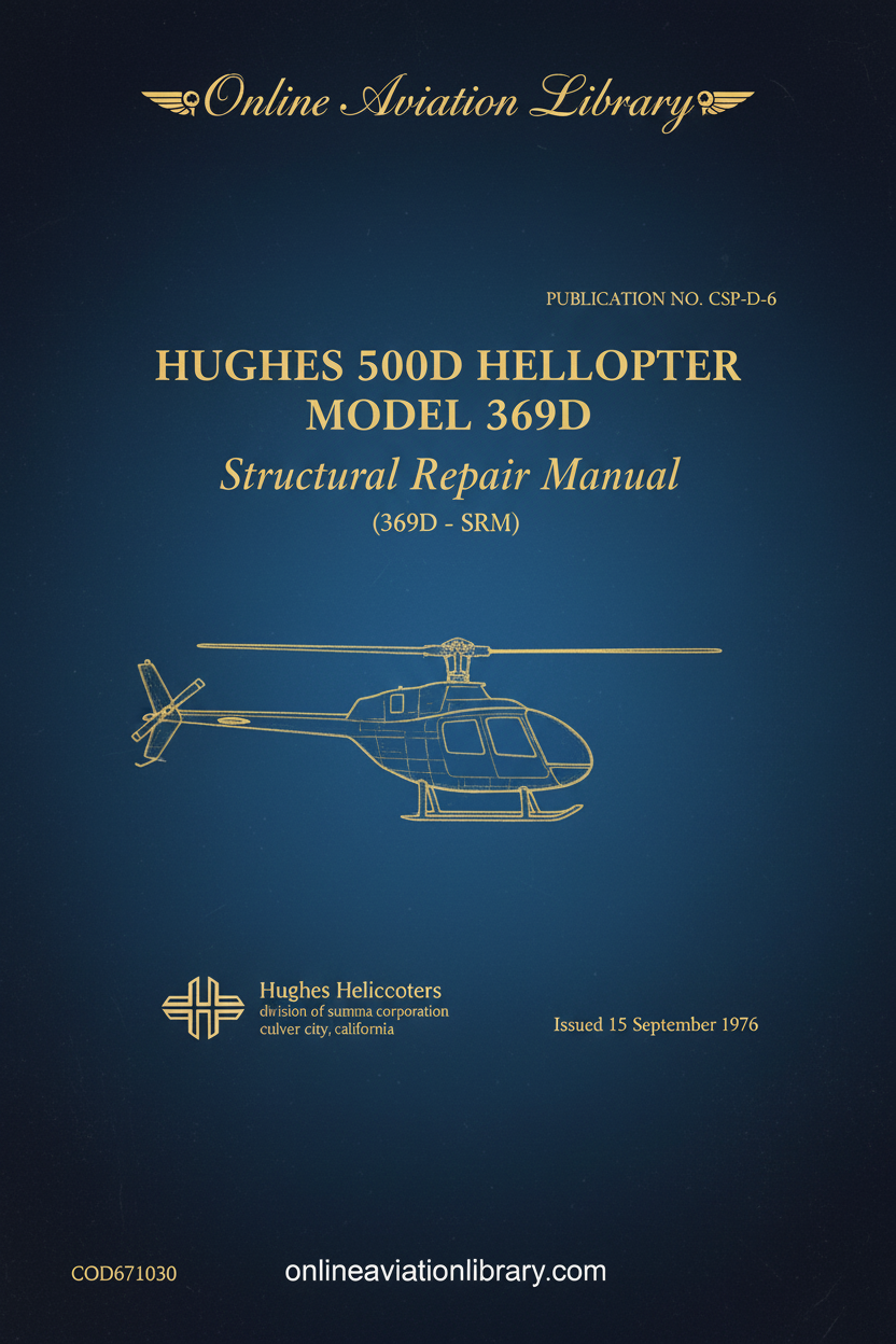 Hughes 500D Structural Repair Manual Cover Page