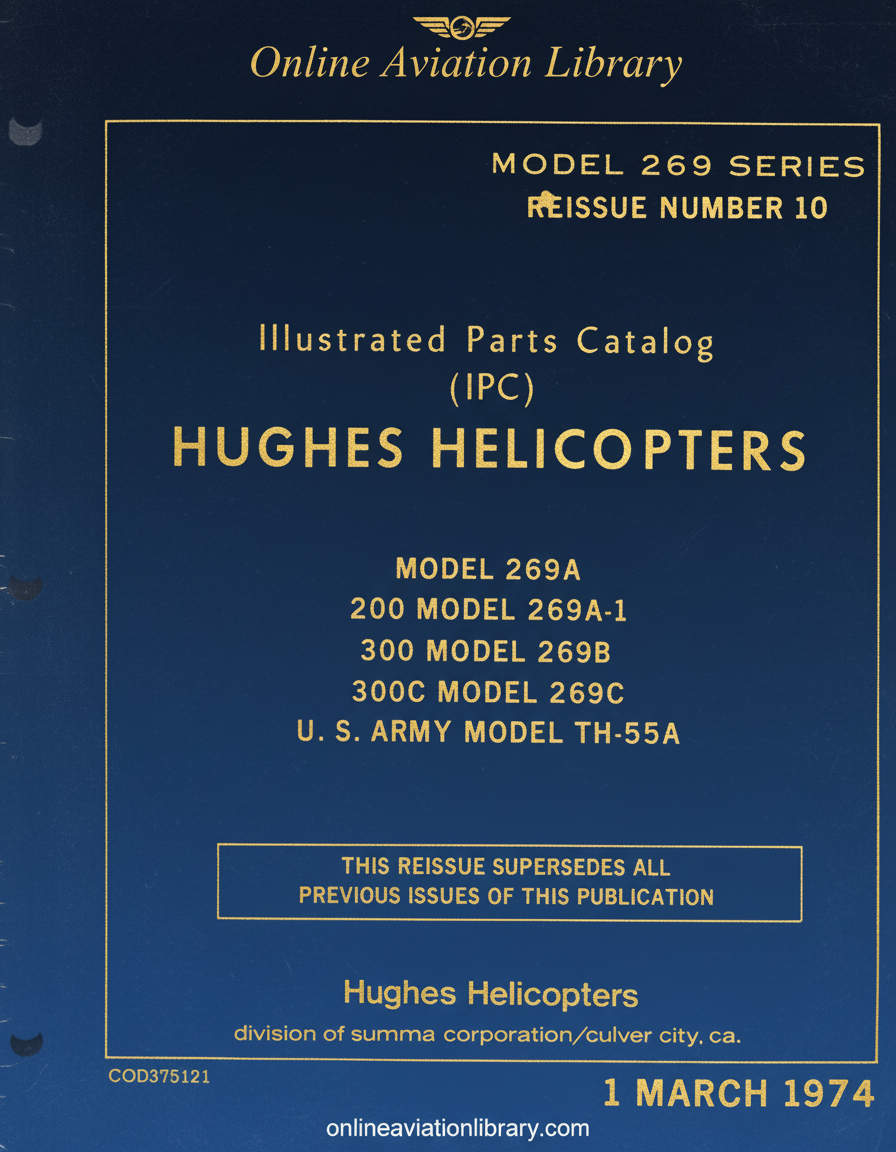 Hughes Helicopters 269 Series IPC Cover Page