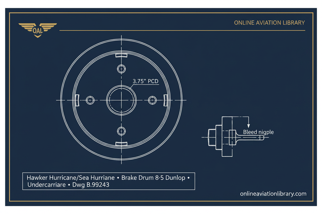 Hurricane Dunlop Brake Drum — Navy