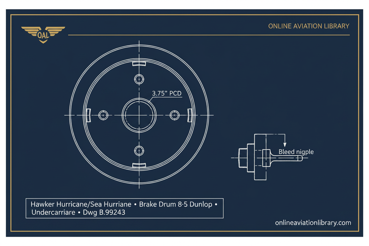 Hurricane Dunlop Brake Drum — Navy