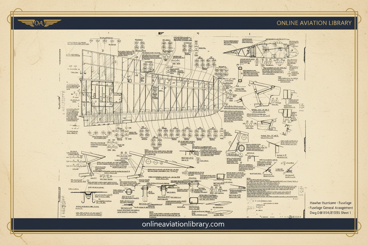 Hurricane Fuselage GA D.81554/81555 Sheet 1 — Parchment