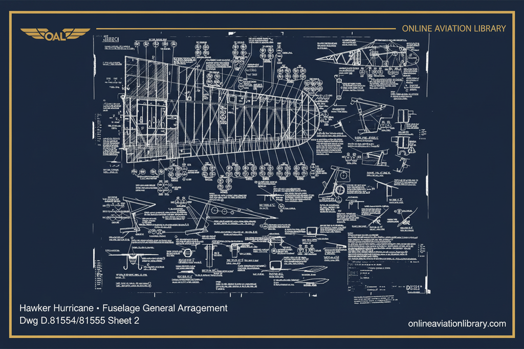 Hurricane Fuselage GA D.81554/81555 Sheet 2 — Navy