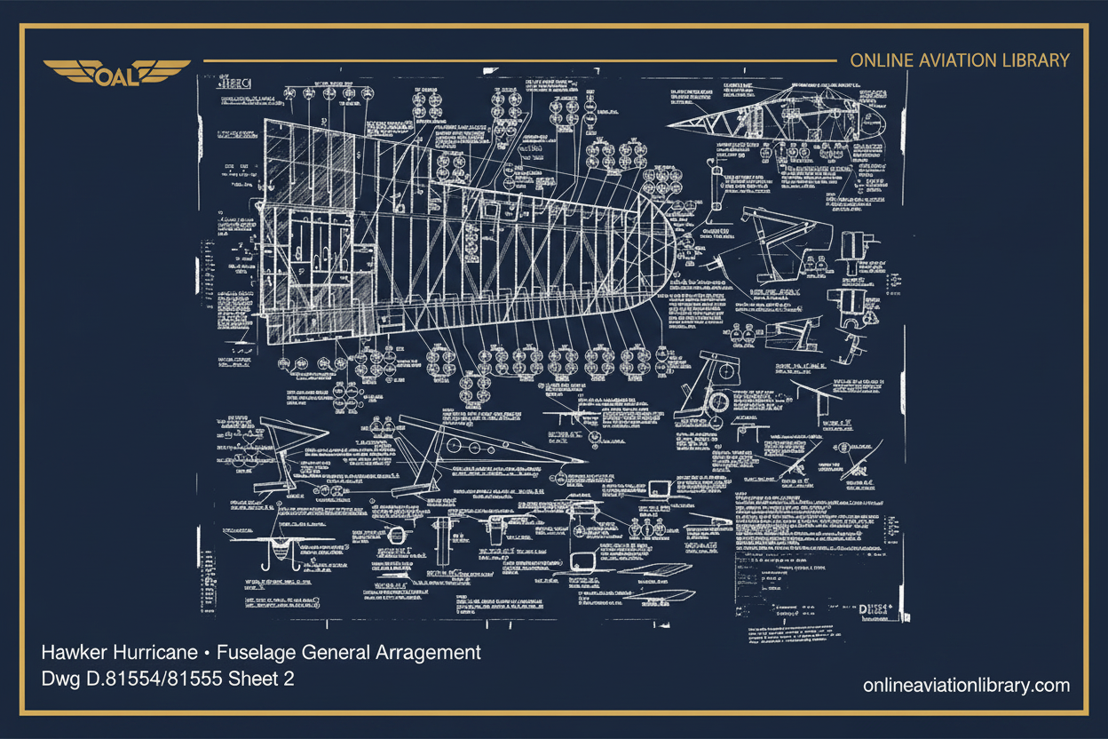 Hurricane Fuselage GA D.81554/81555 Sheet 2 — Navy