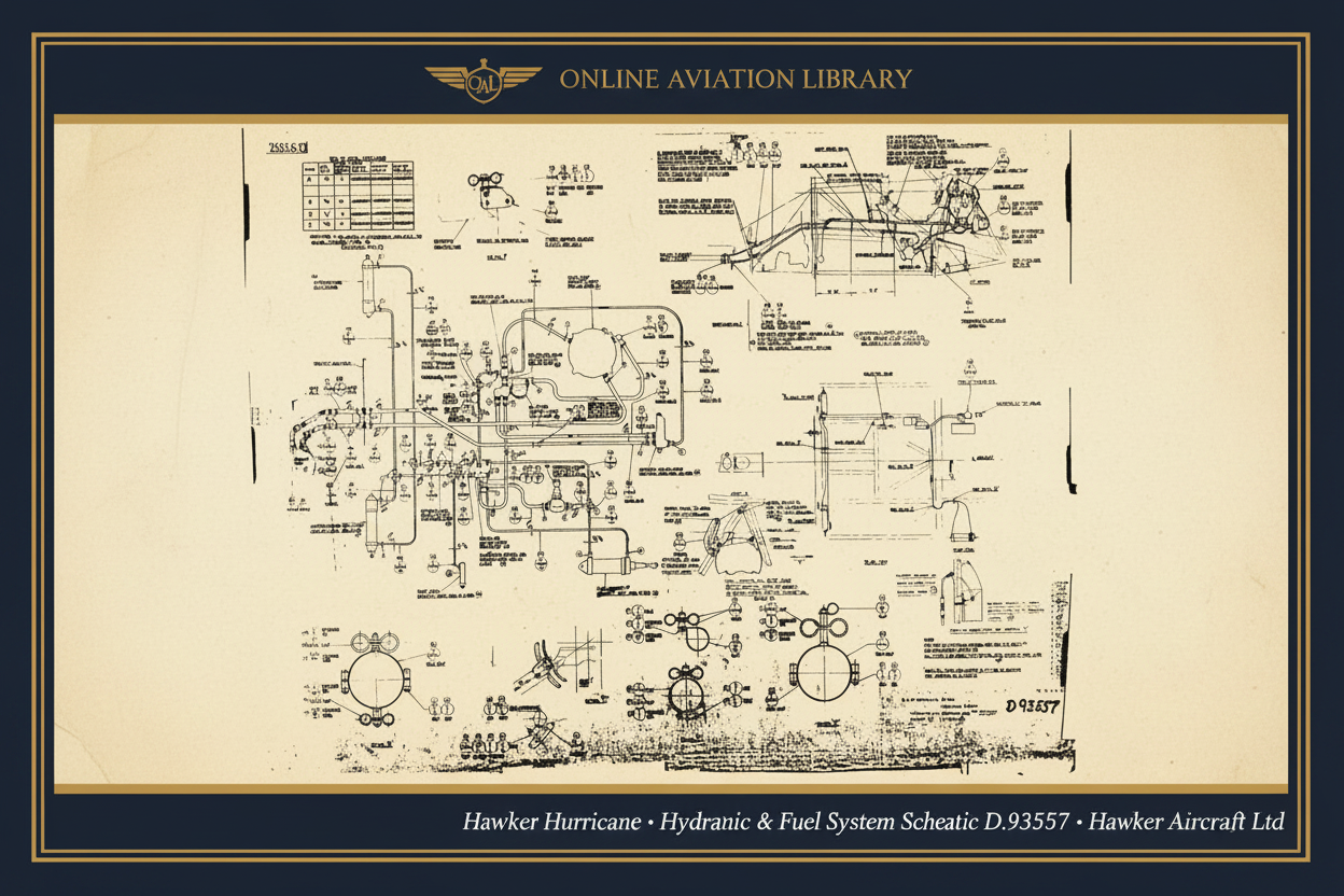 Hurricane Hydraulic System D.93557 — Parchment