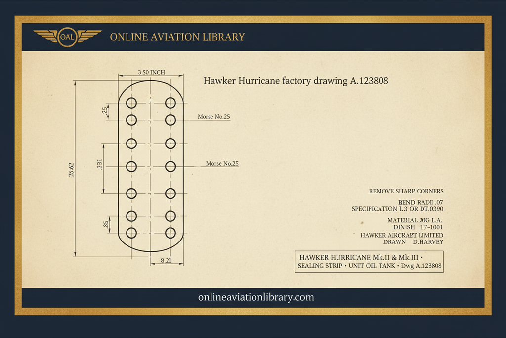 Hurricane Sealing Strip A.123808 — Parchment