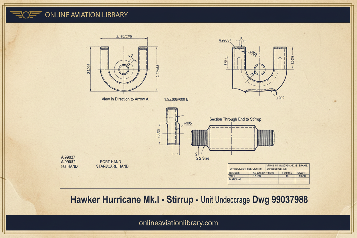 Hurricane Stirrup 99037/99038 — Parchment
