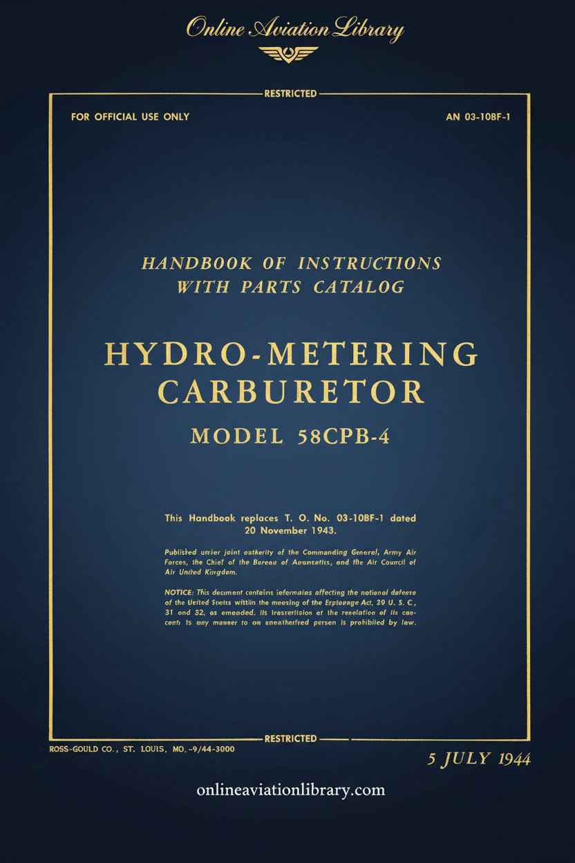 Hydro-Metering Carburetor Handbook Cover Page - Redesigned