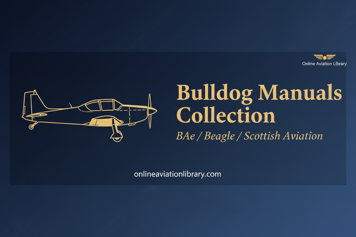 BAe Beagle Scottish Aviation Bulldog Manuals Collection product banner