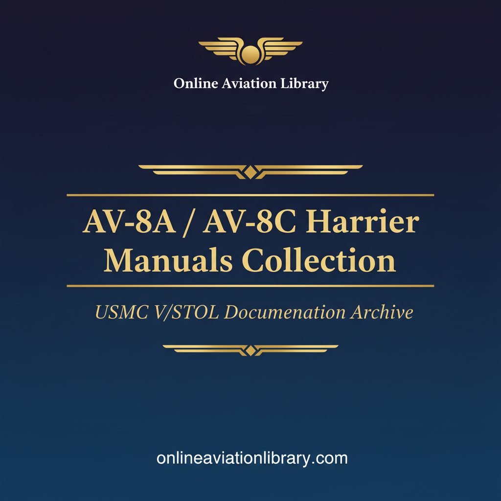 AV-8A / AV-8C Harrier Manuals Collection - Promotional Banner